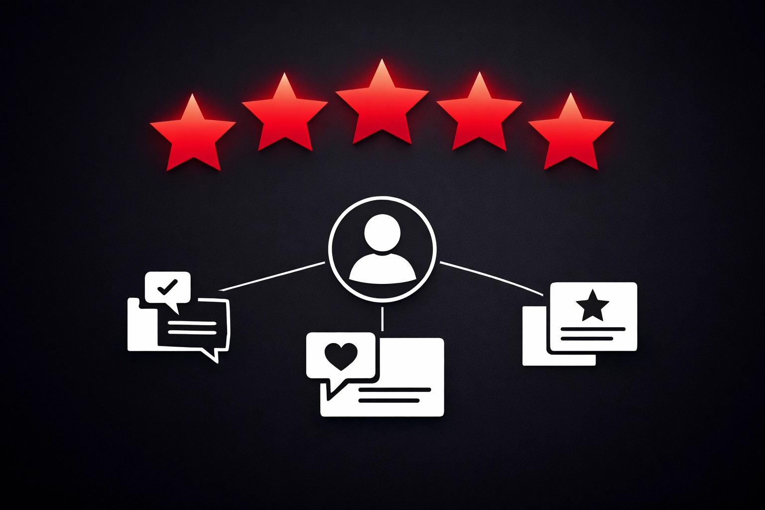 Five-star customer reviews and testimonials illustrating trust signals for a professional trade website.
