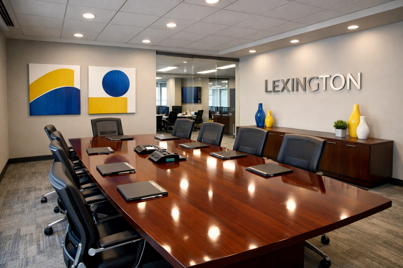 Modern Lexington office space expertly sanitized by Professional Cleaners in Lexington.