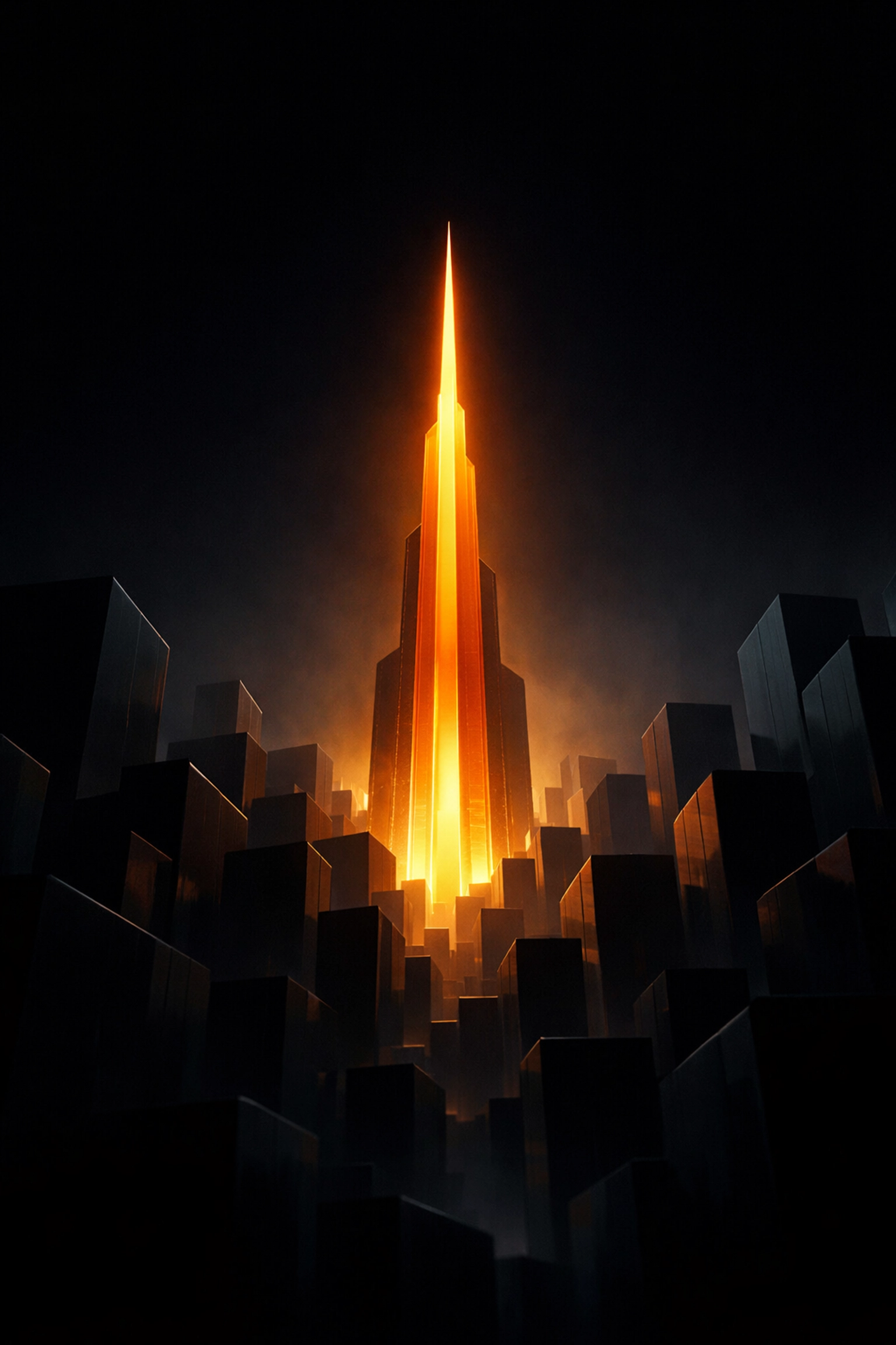 A glowing digital spire representing search dominance and topical authority for a professional SEO agency Mumbai.