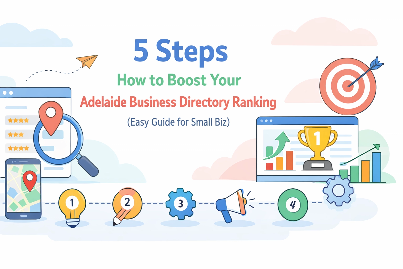 [HERO] 5 Steps How to Boost Your Adelaide Business Directory Ranking (Easy Guide for Small Biz)
