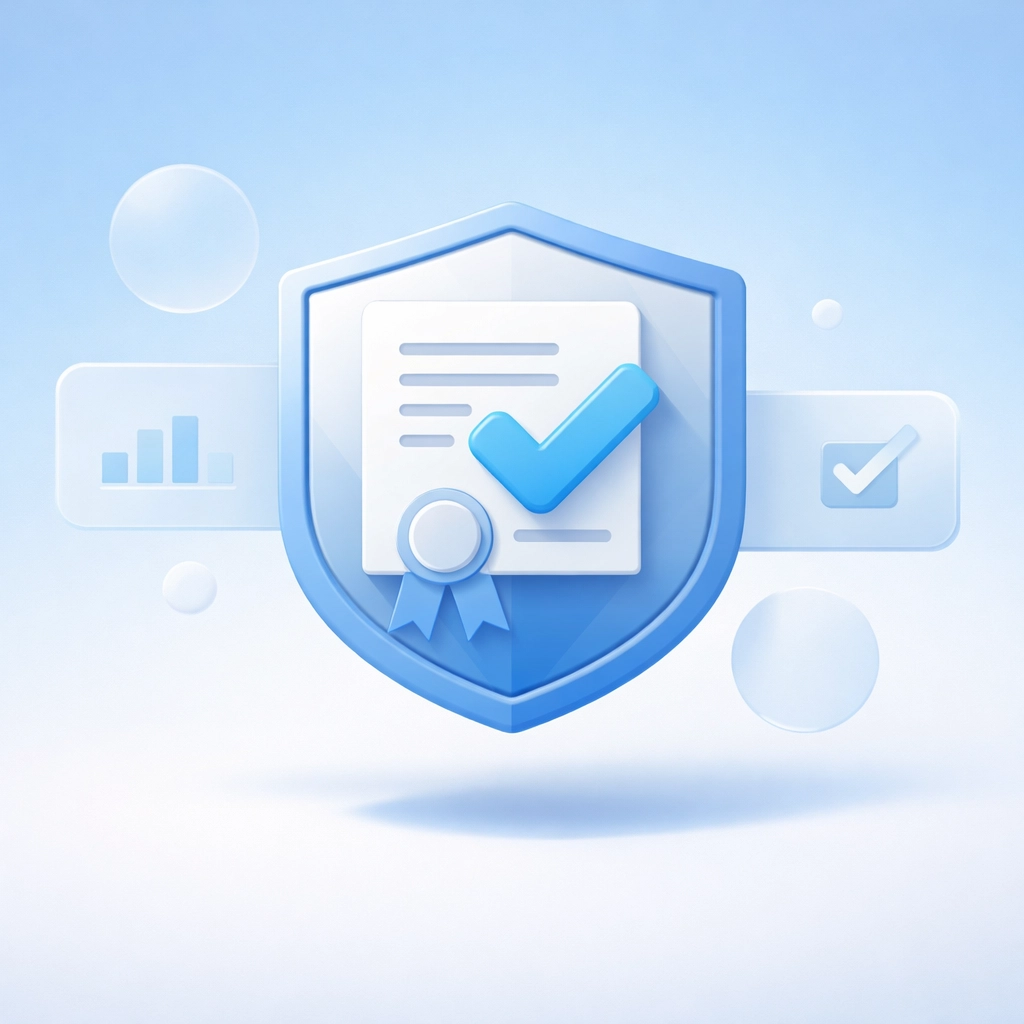 LegitScript certification badge with digital verification symbols for treatment center compliance