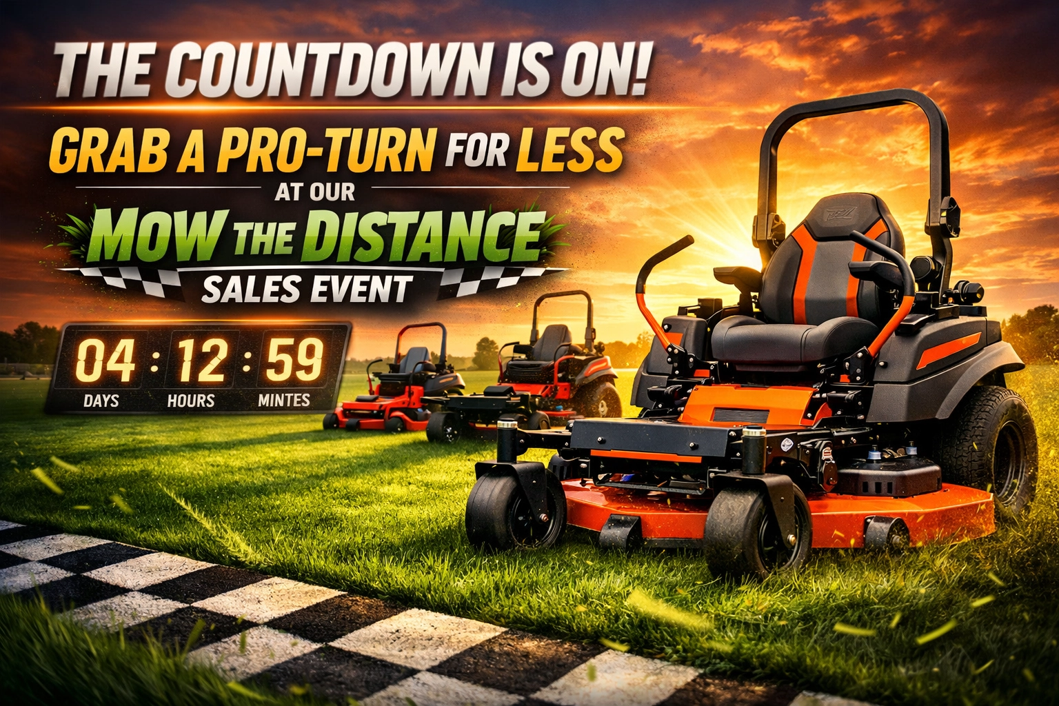 [HERO] The Countdown is On: Grab a Pro-Turn for Less at Our Mow the Distance Sales Event