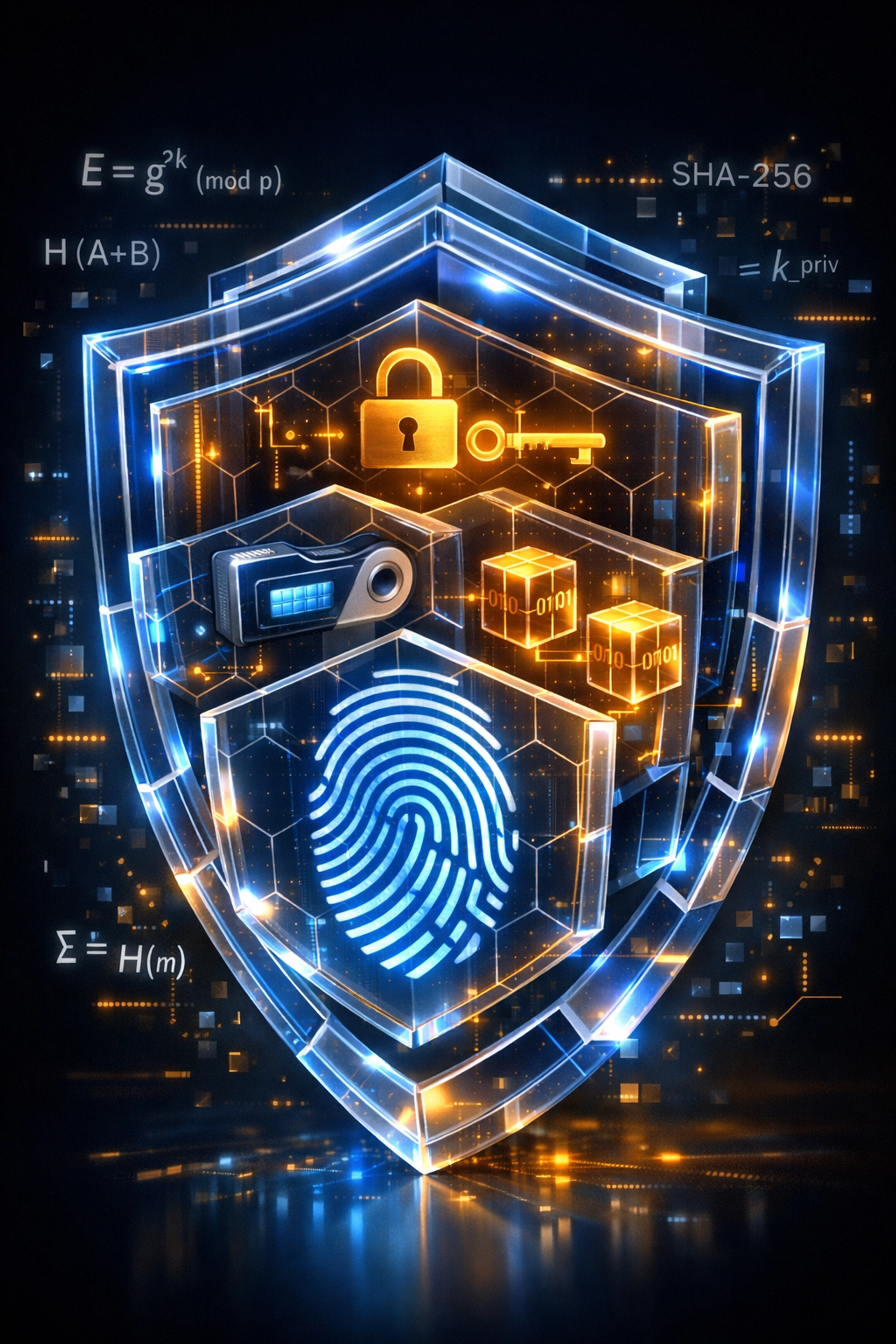 Multi-layered blockchain security shield protecting merchant self-custody crypto payments