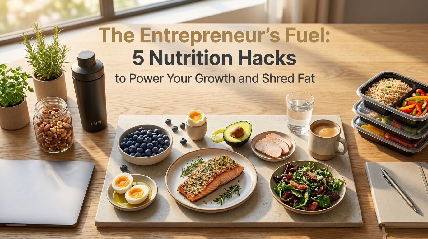 The Entrepreneur’s Fuel: 5 Nutrition Hacks to Power Your Growth and Shred Fat