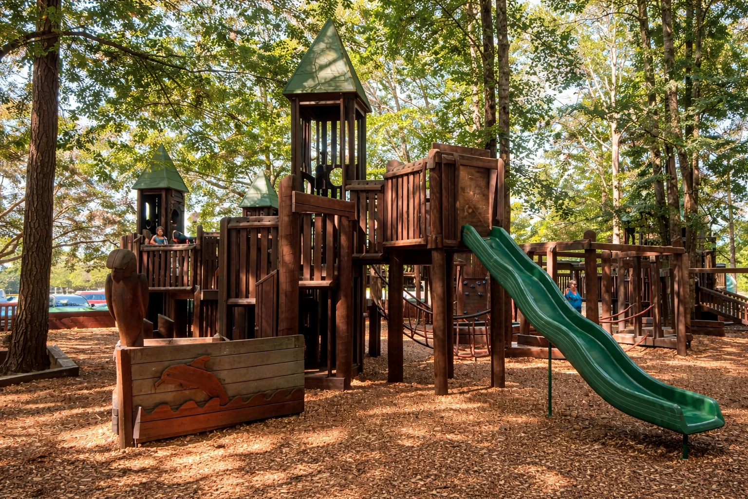 Family enjoying Gahagan Park in Summerville SC, illustrating fun things to do and outdoor life for newcomers.