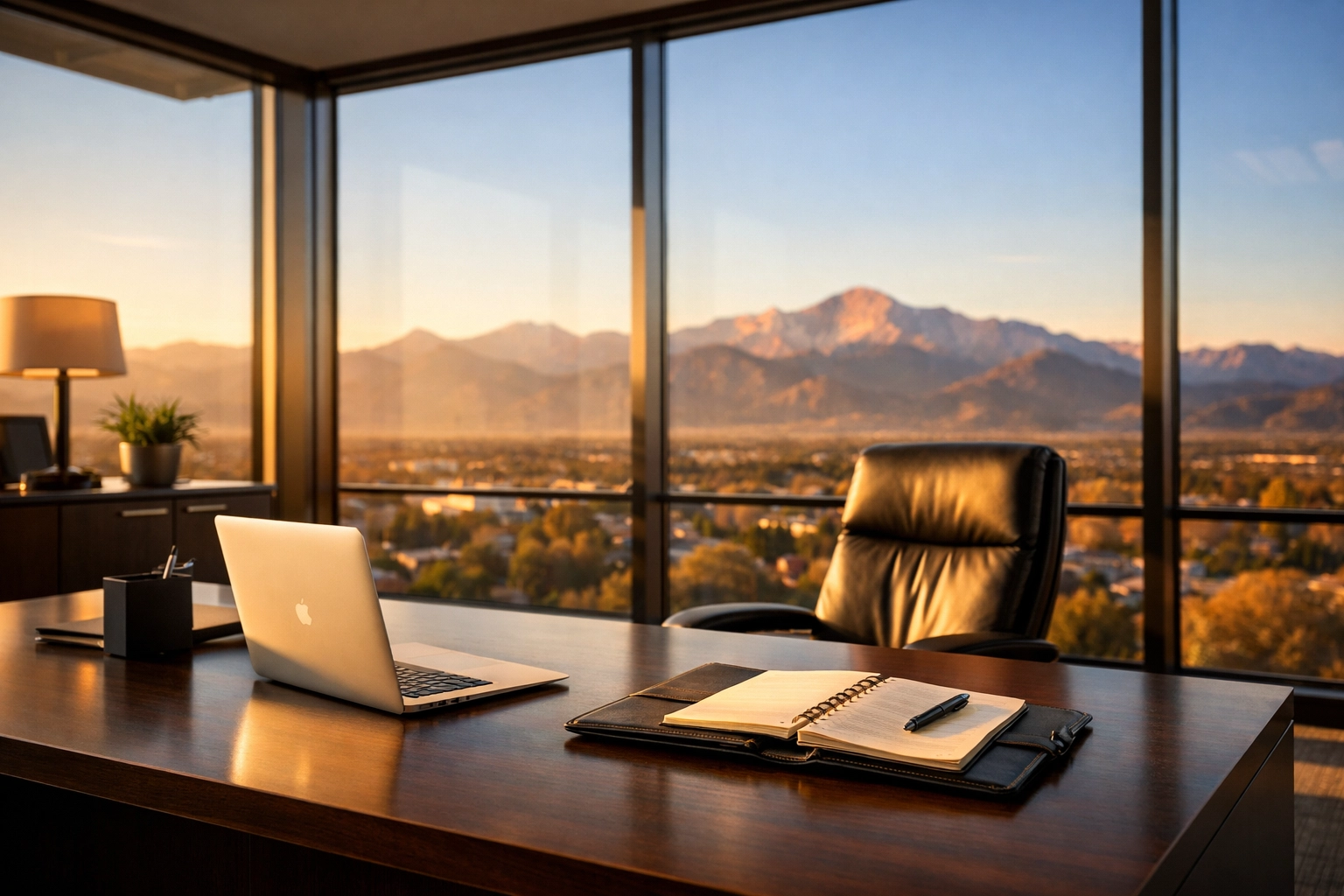 Modern executive office in Colorado representing Dakdan Worldwide’s strategic digital media consulting.