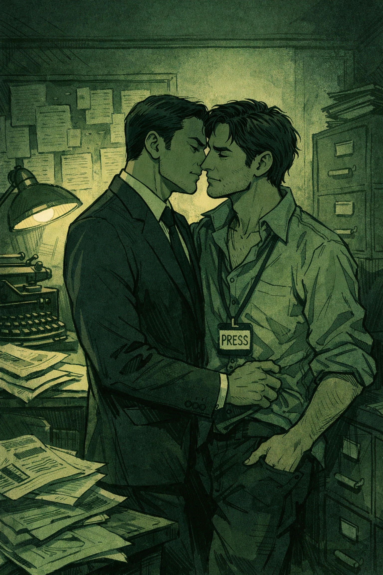 Journalist and minister in forbidden embrace inside press room - MM political romance