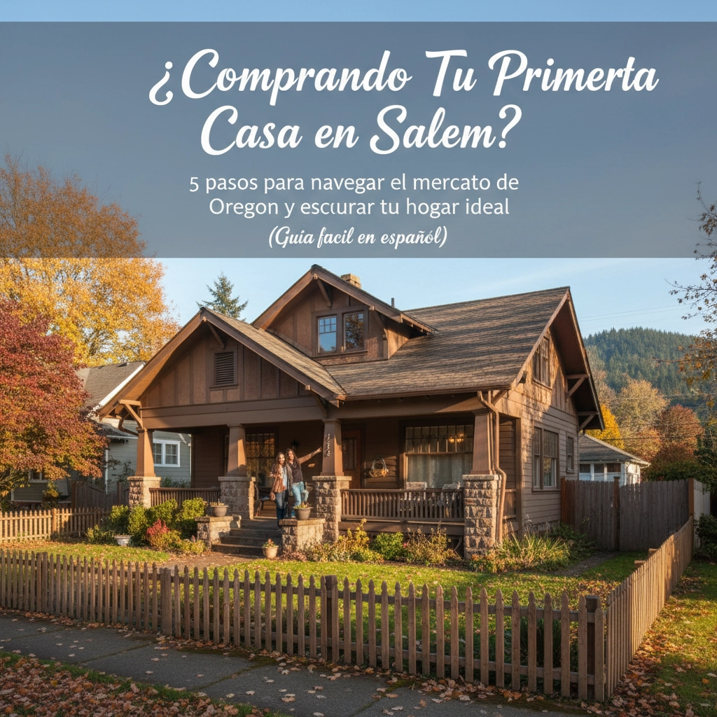 ¿Comprando Tu Primera Casa en Salem? 5 pasos para navegar el mercado de Oregon y asegurar tu hogar ideal (Guía fácil en español)