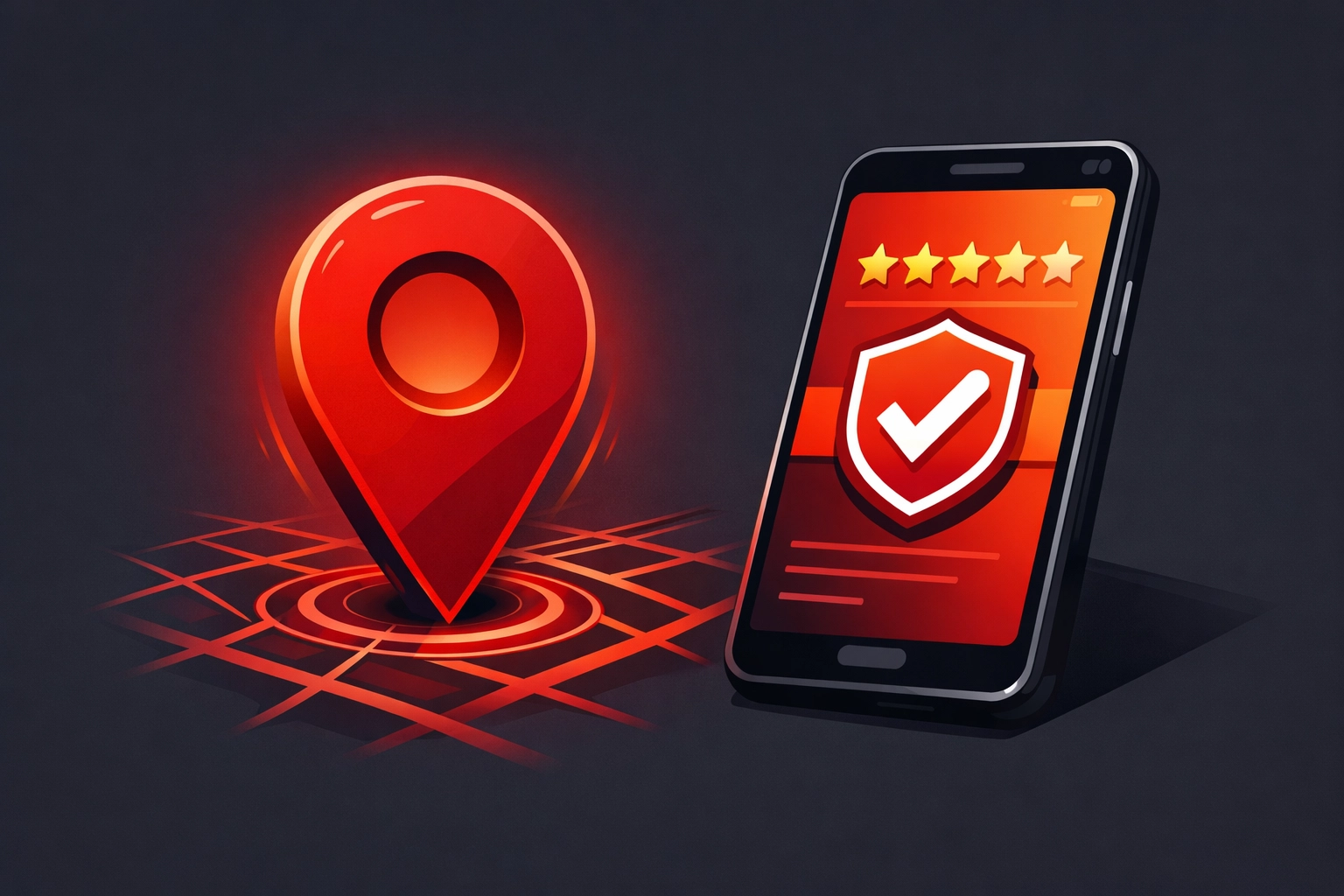 Local SEO map pin and smartphone showing a verified Google Business Profile for Bristol businesses.