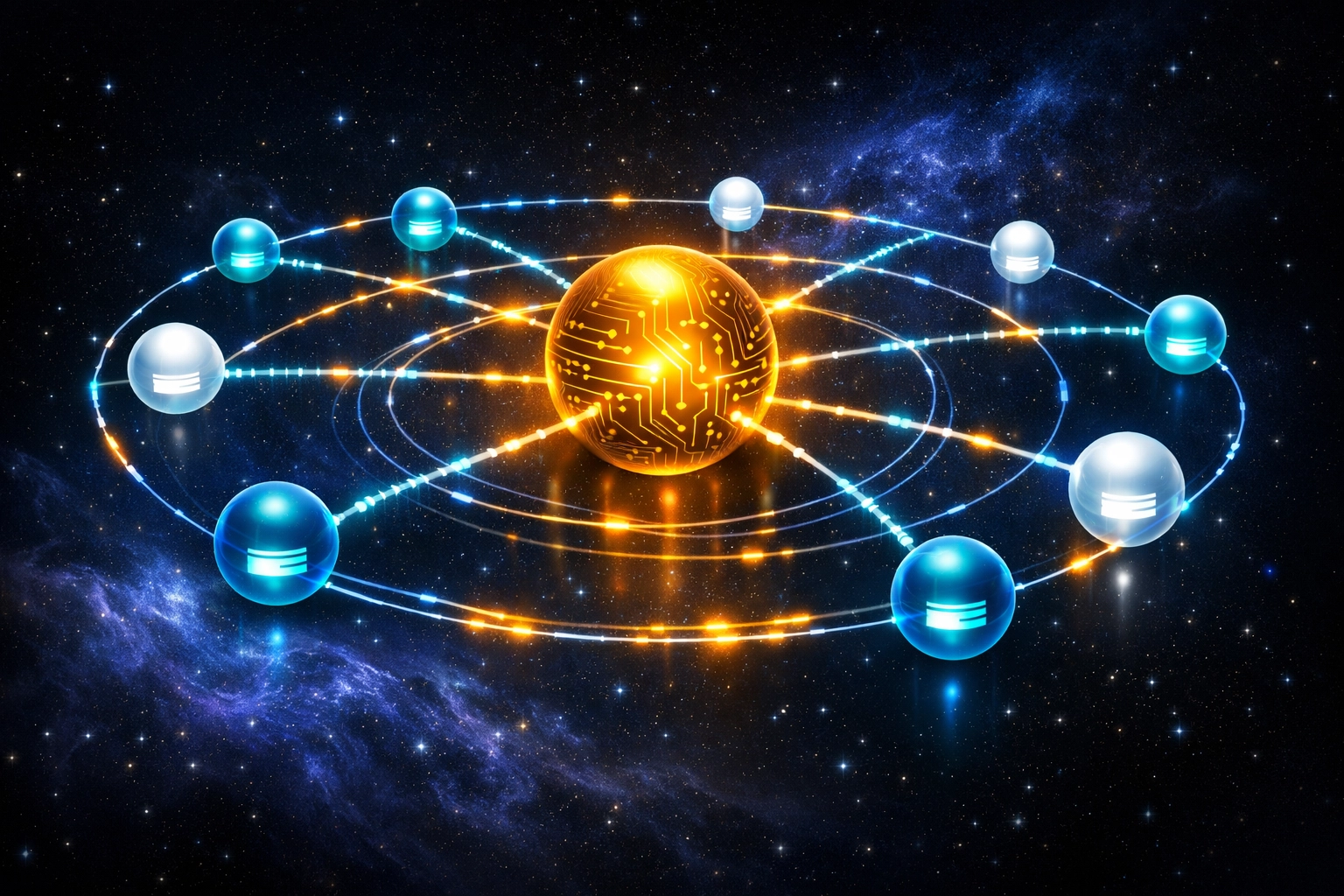 Master wallet connected to multiple sub-wallets in LareBlocks enterprise architecture network