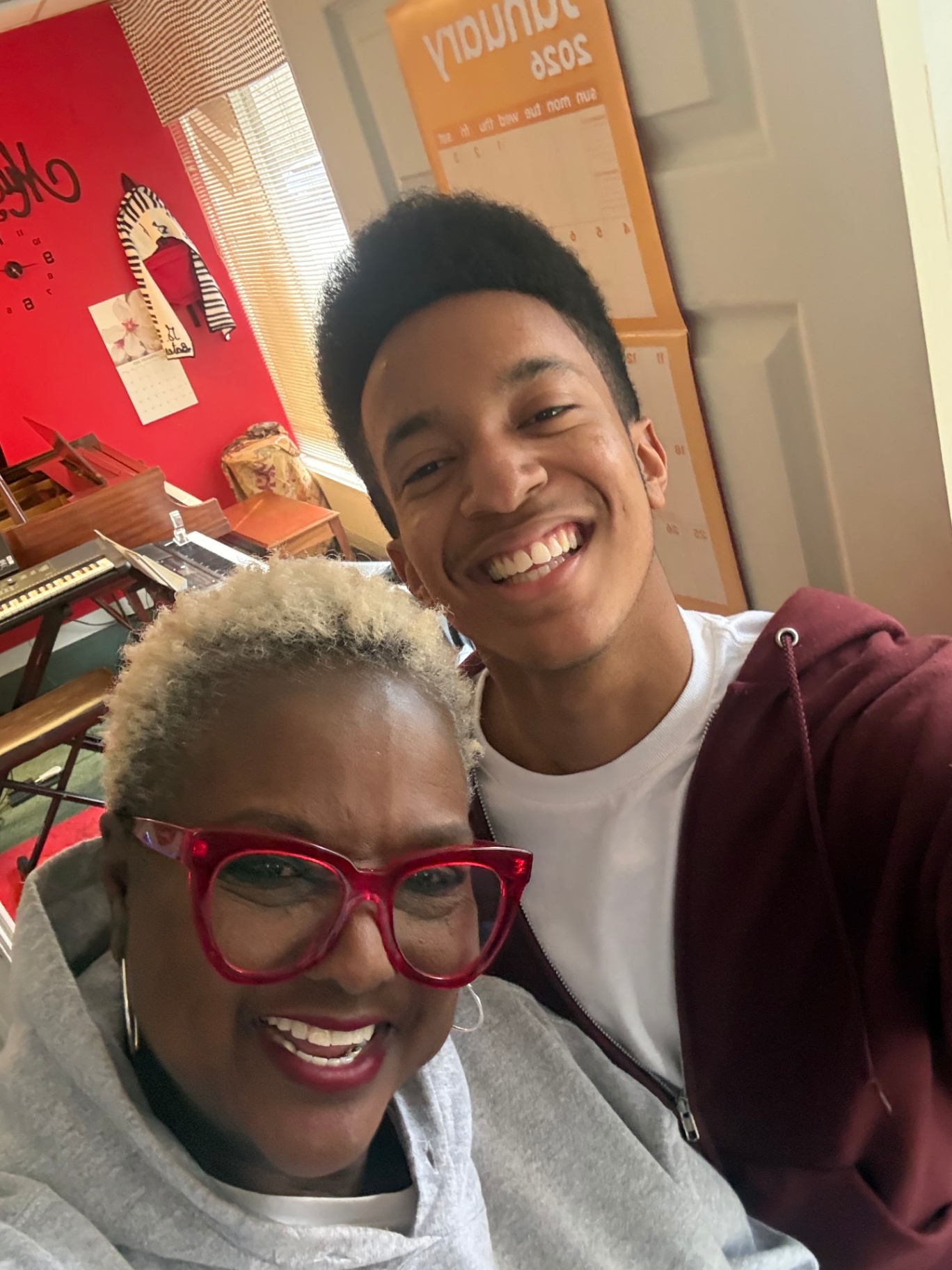 Piano Keys for Christ students and instructor