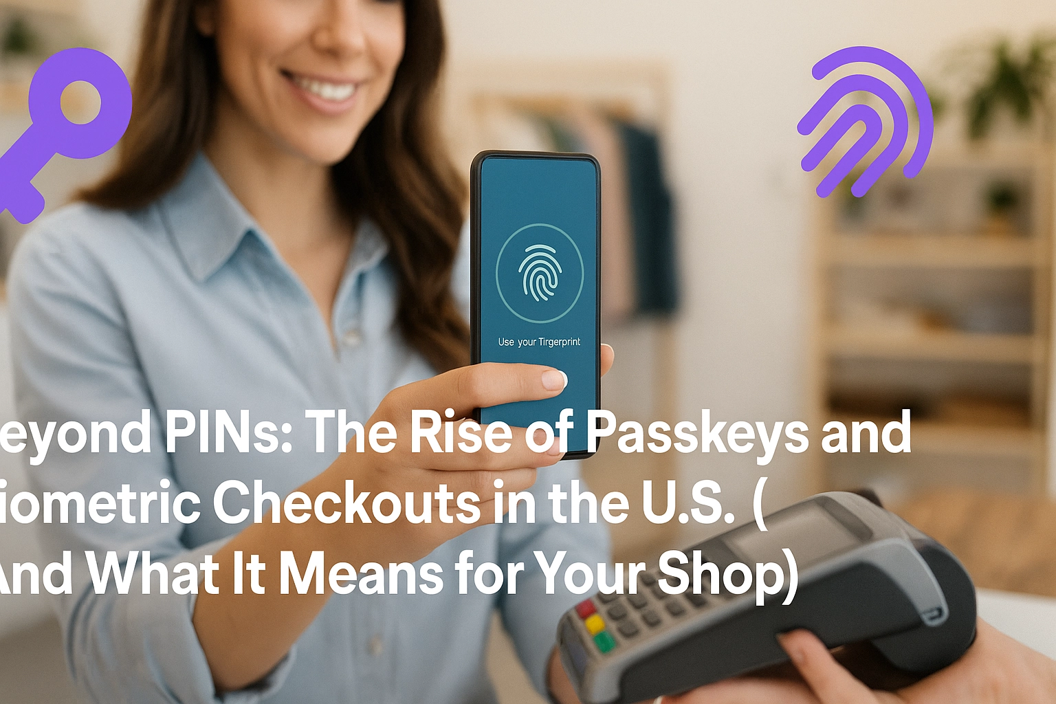 Beyond PINs: The Rise of Passkeys and Biometric Checkouts in the U.S. (And What It Means for Your Shop)