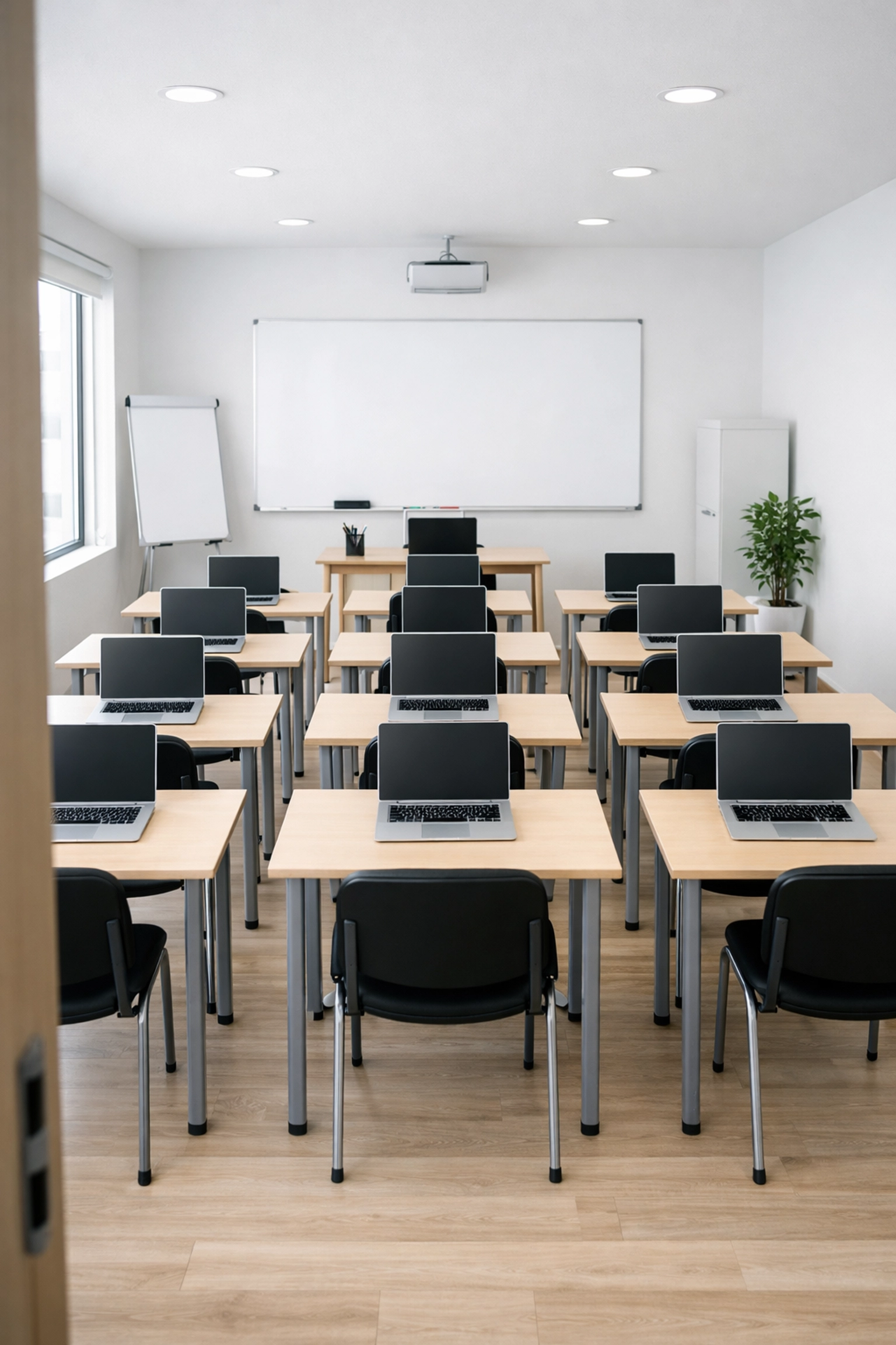 Modern tax training classroom prepared for 2026 certification courses
