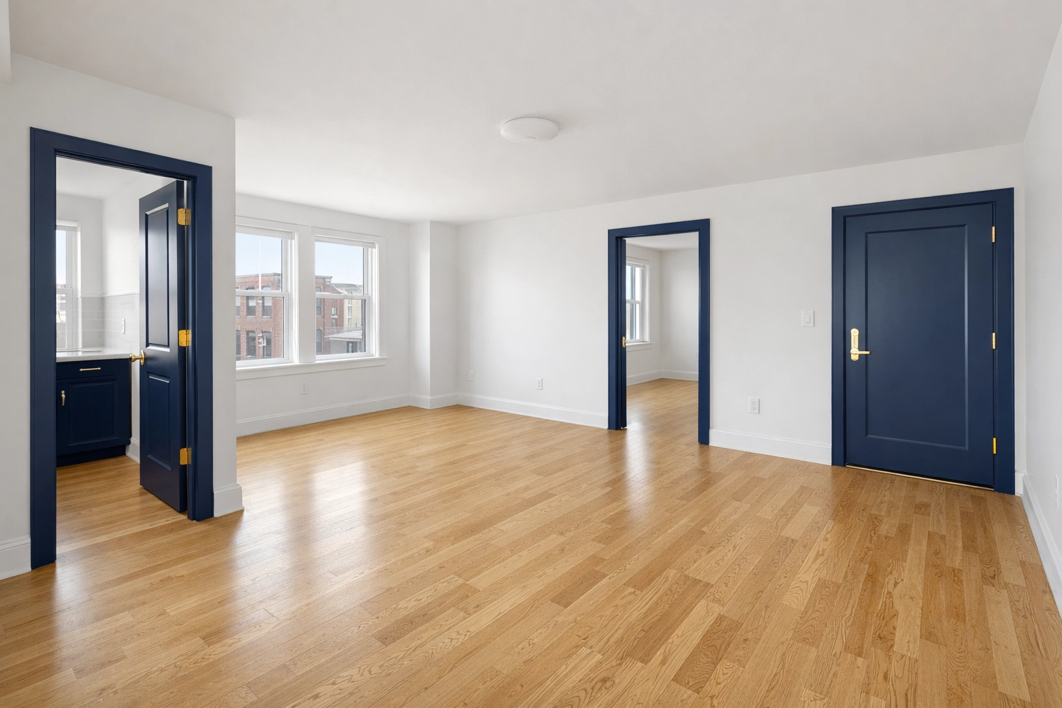 Freshly sanitized empty apartment following move-in or move-out cleaning Lowell.