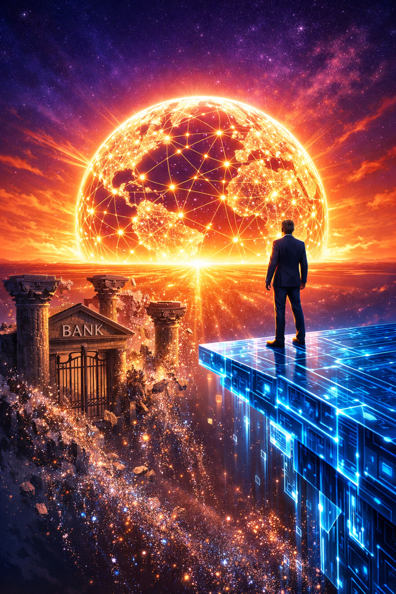 Entrepreneur achieving financial sovereignty using Web3 global payments and self-custody.