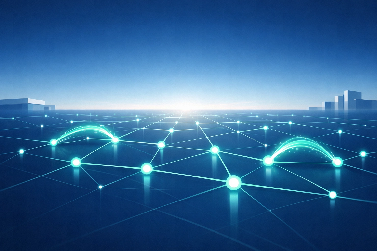 A professional network grid illustrating business gas distribution and wholesale supply routes