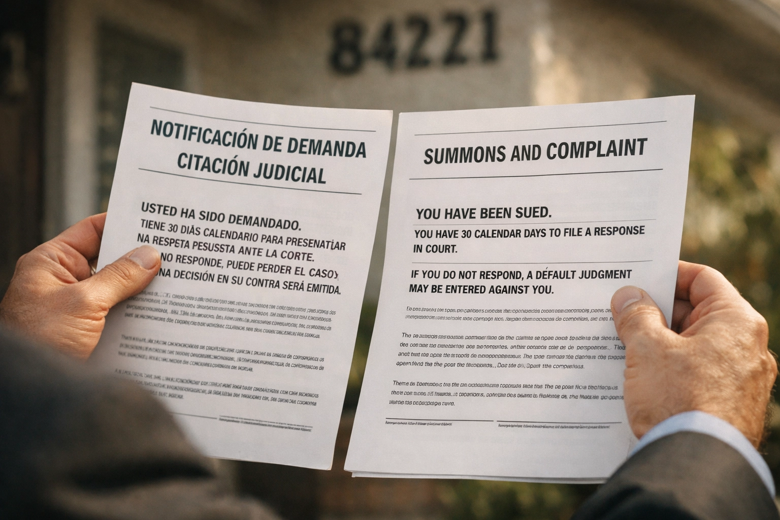 Beyond the Door: High-Risk Process Service for California's Bilingual Community / Más Allá de la Puerta: Servicio de Procesos de Alto Riesgo para la Comunidad Bilingüe de California Bilingual legal documents in Spanish and English for California process service