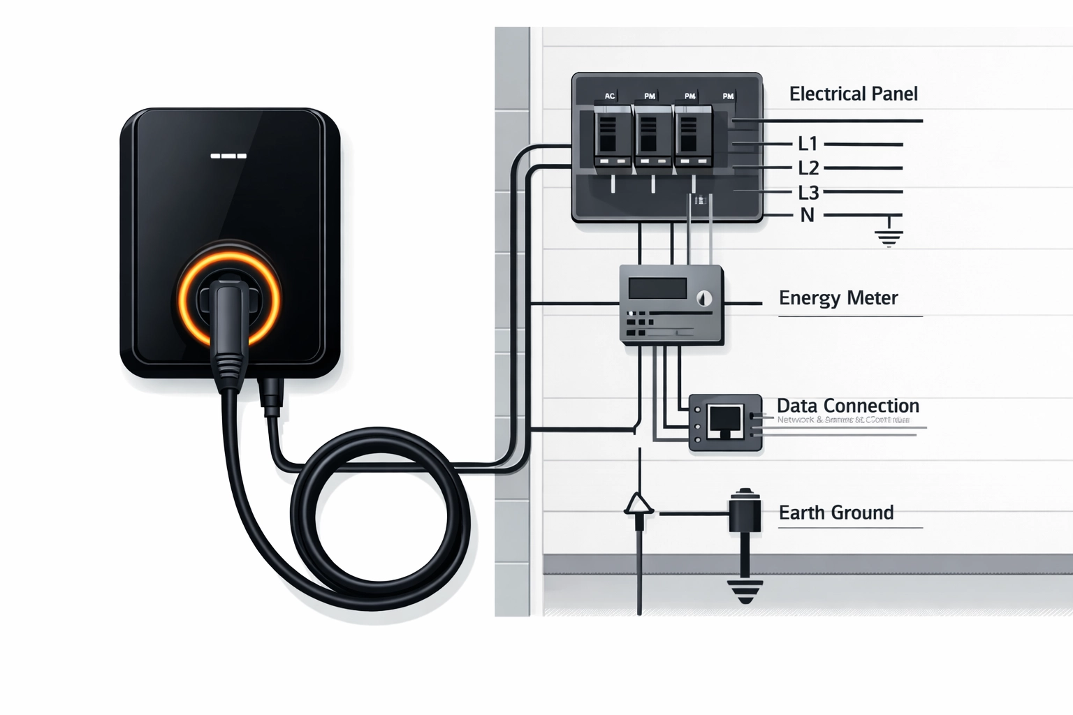 Wallbox Ladestation für E-Autos als Ergänzung zur Photovoltaikanlage in Wien und Umgebung.