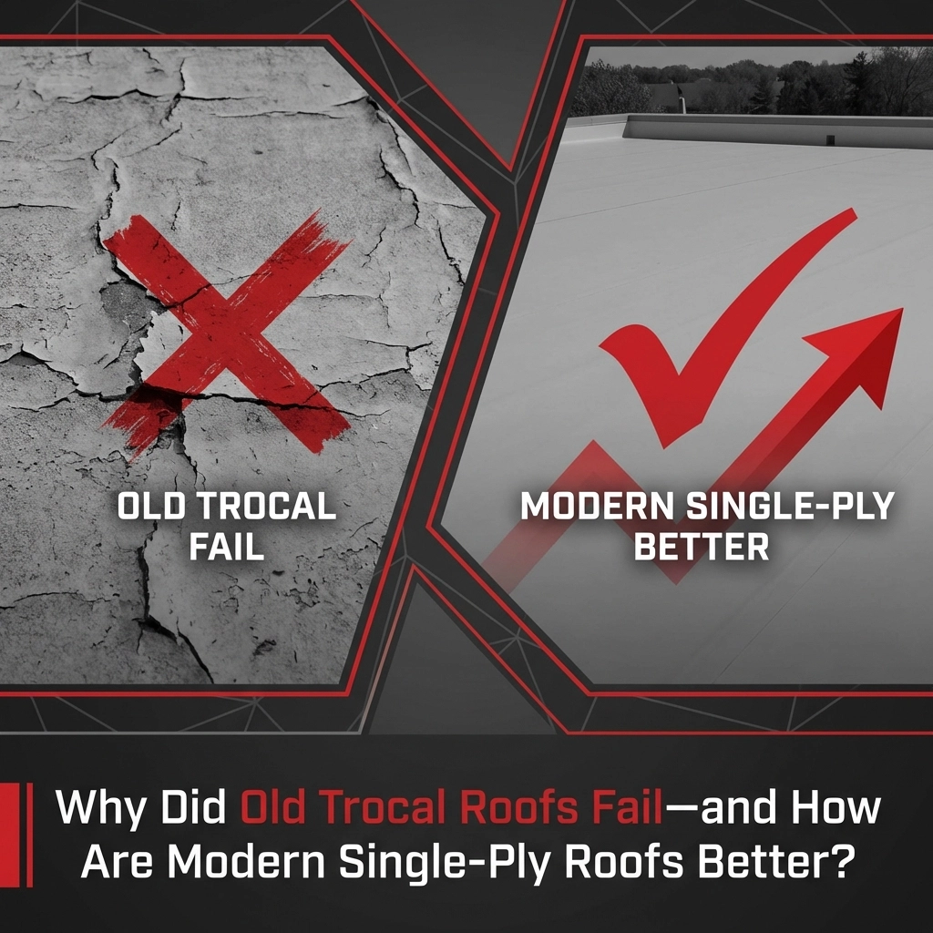 Why Did Old Trocal Roofs Fail: and How Are Modern Single-Ply Roofs Better?
