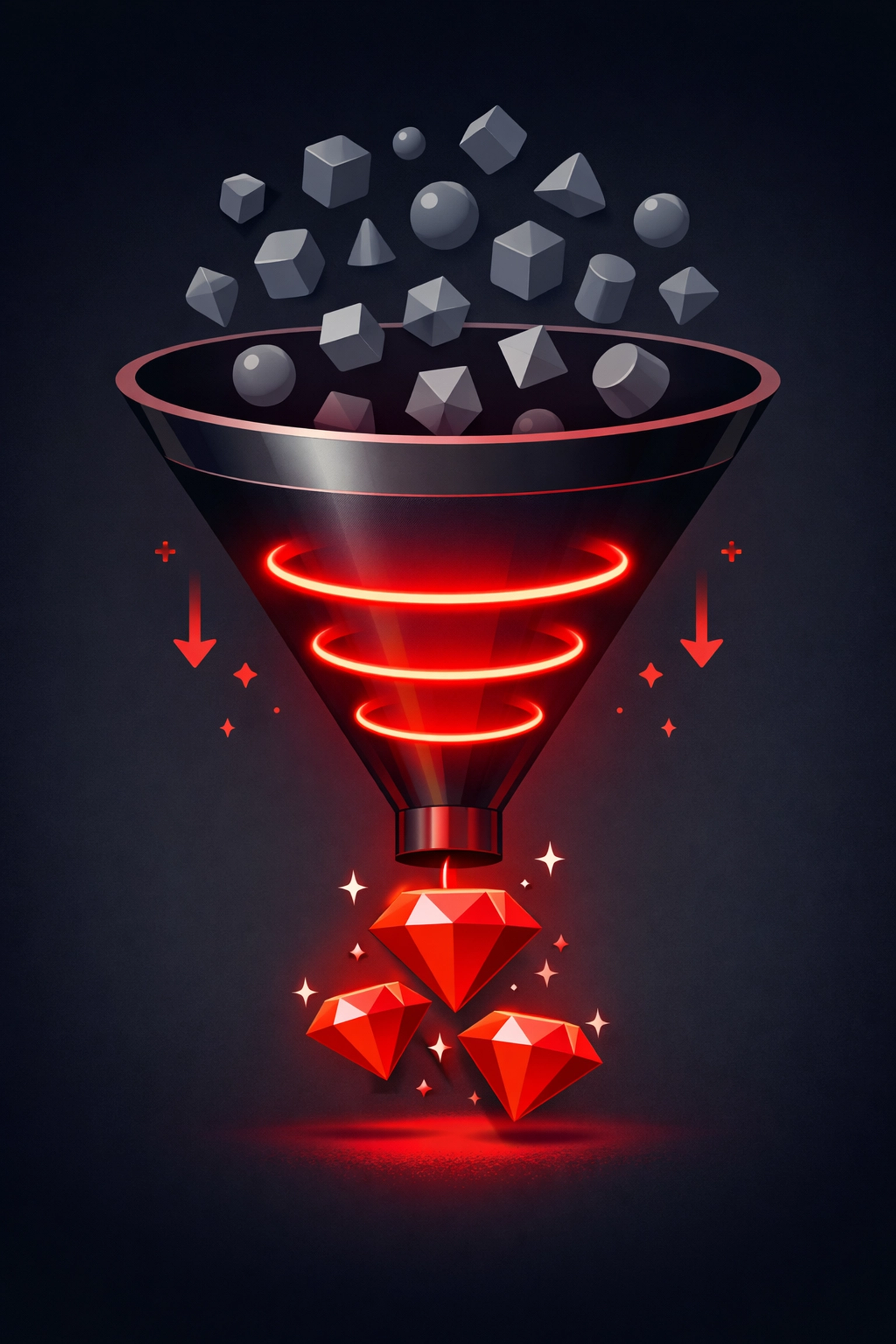 Marketing funnel filtering process showing how to qualify high-value leads for tradespeople.