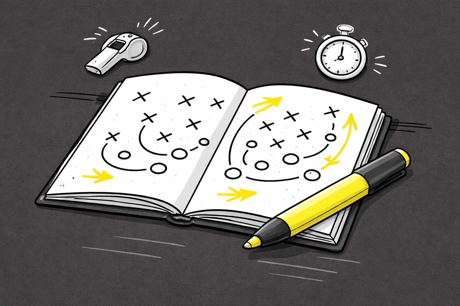 Minimalist football playbook illustration symbolizing Google's 2026 SEO strategy updates and expert content requirements