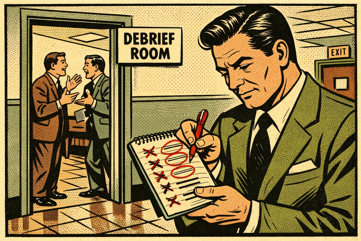 Government contractor filtering valuable evaluation feedback from irrelevant debrief information