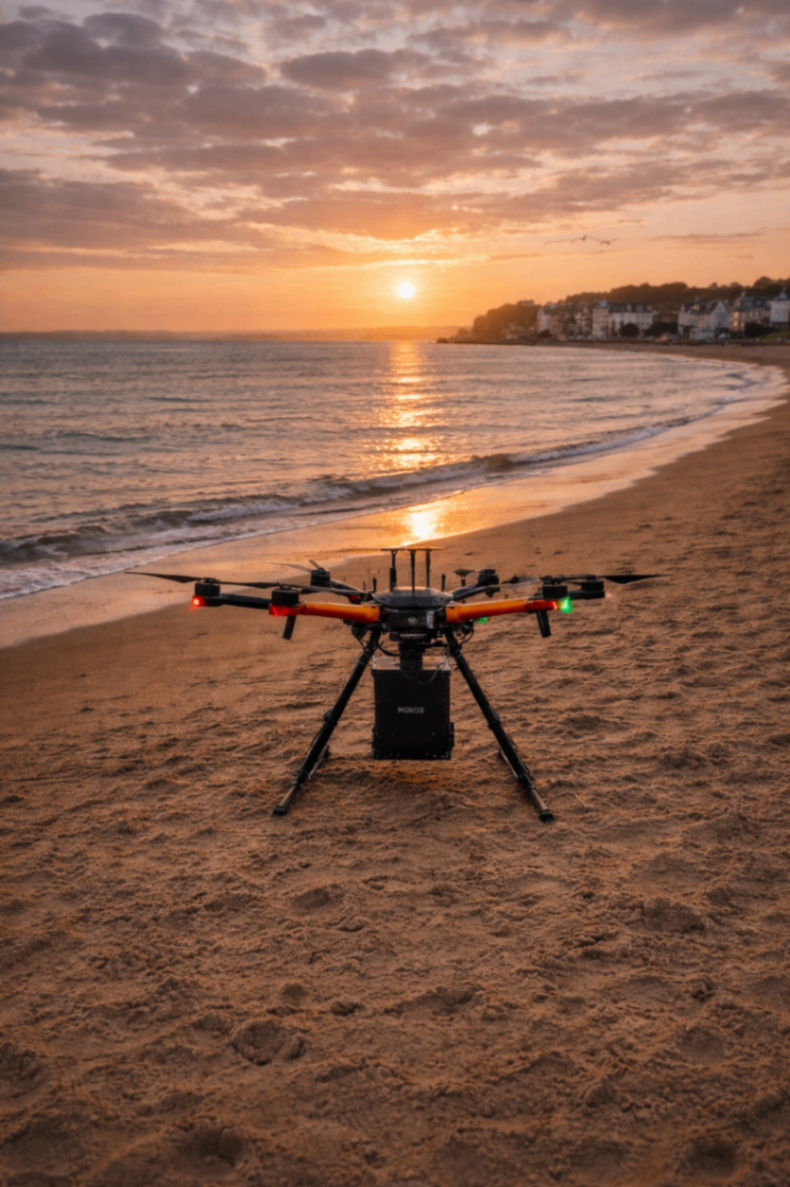 Professional-Grade Drone for Ash Scattering Ceremony