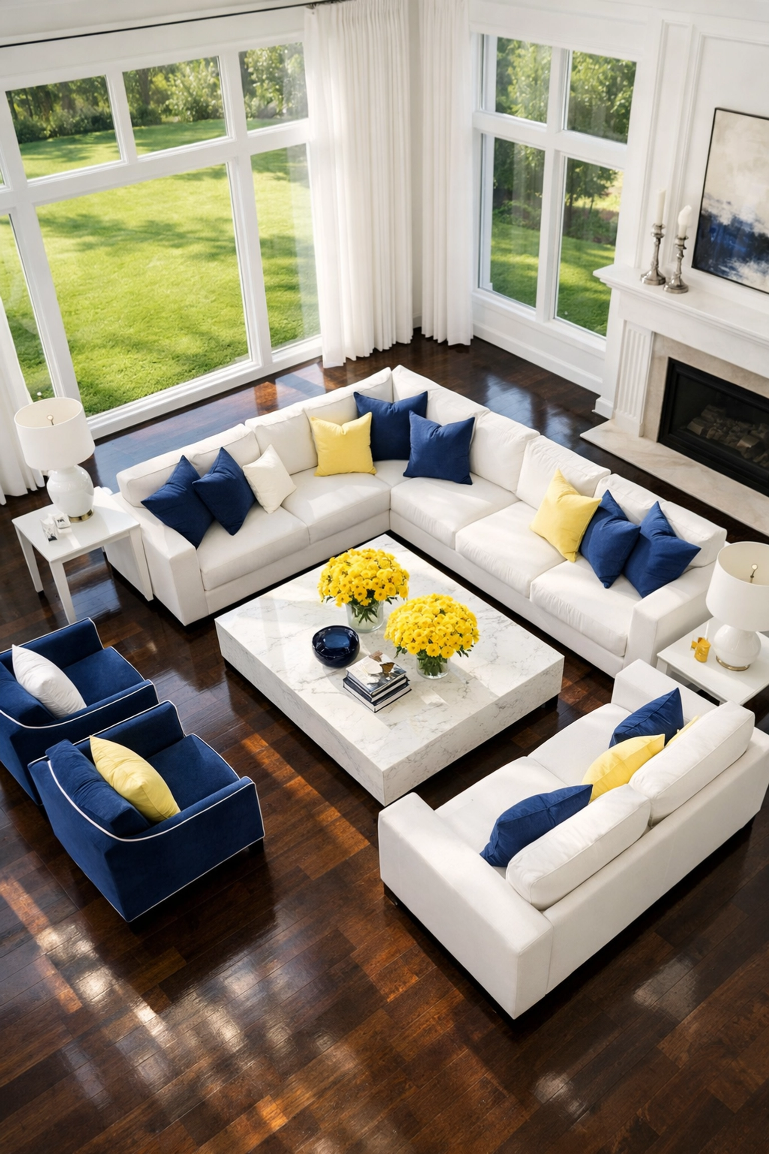 Spotless high-end living room highlighting the best residential cleaning in Longmeadow for local families.
