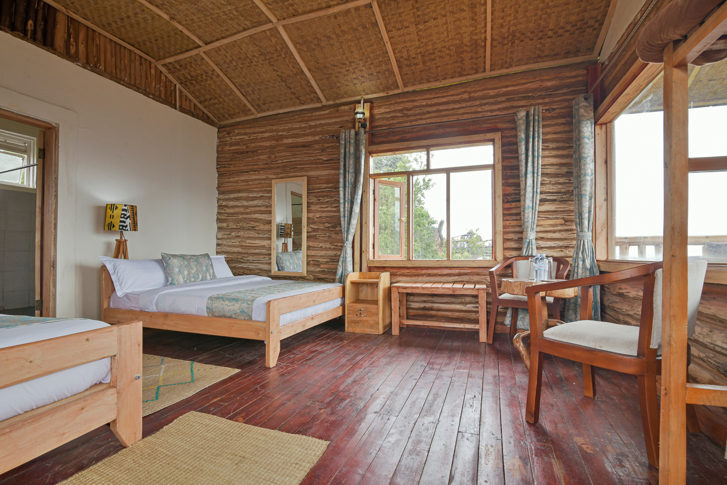 Eco-luxury guest room at Orugano Bwindi Lodge