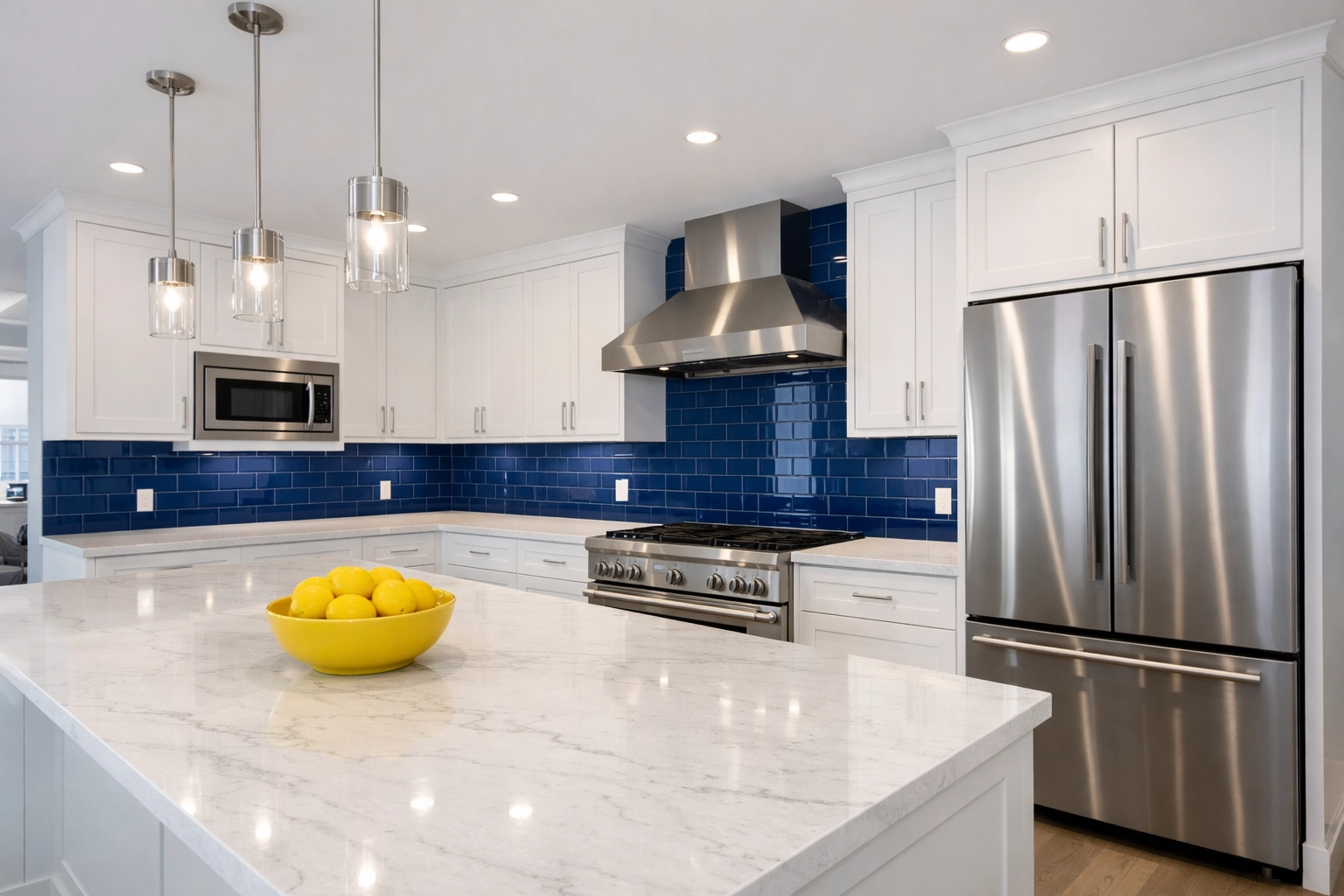Sanitized modern kitchen in a Boston condo prepared by professional move-in house cleaning services MA.