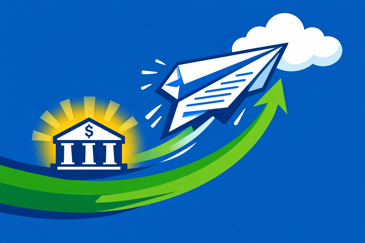 E-filing a tax return for a fast refund via direct deposit into a bank account.