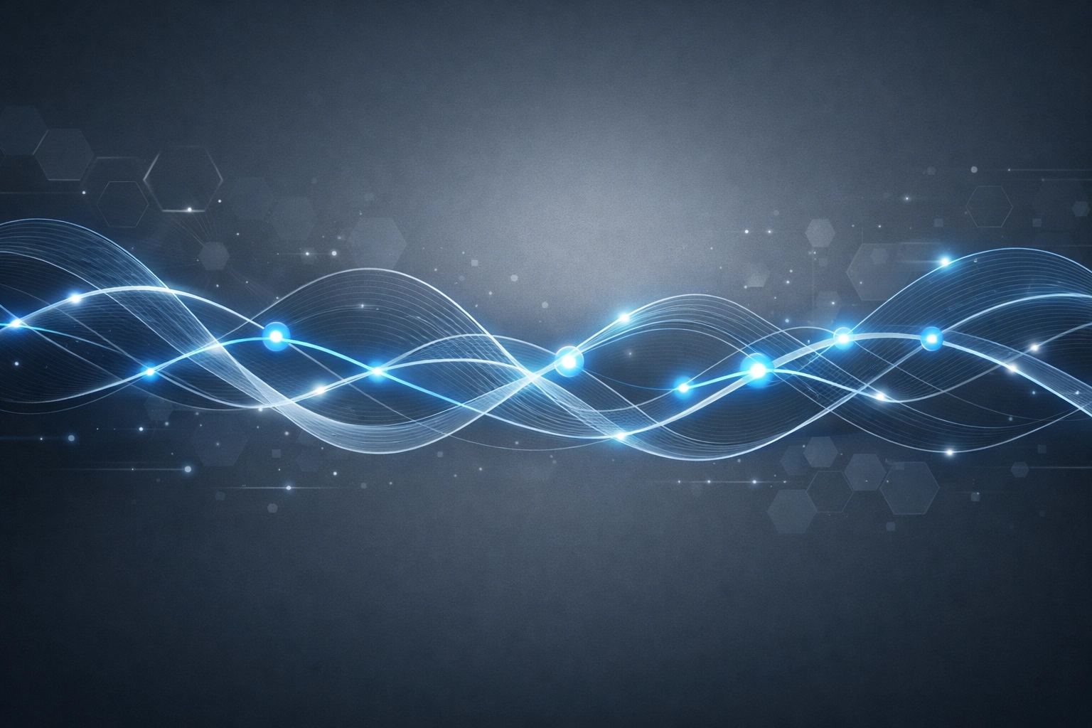 Seamless VOIP business communication network showing interconnected voice data streams.