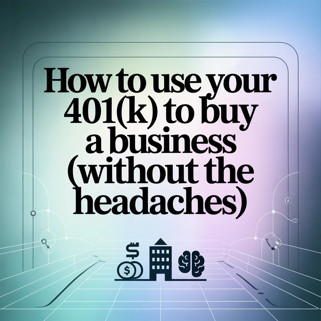 How to Use Your 401(k) to Buy a Business (Without the Headaches)