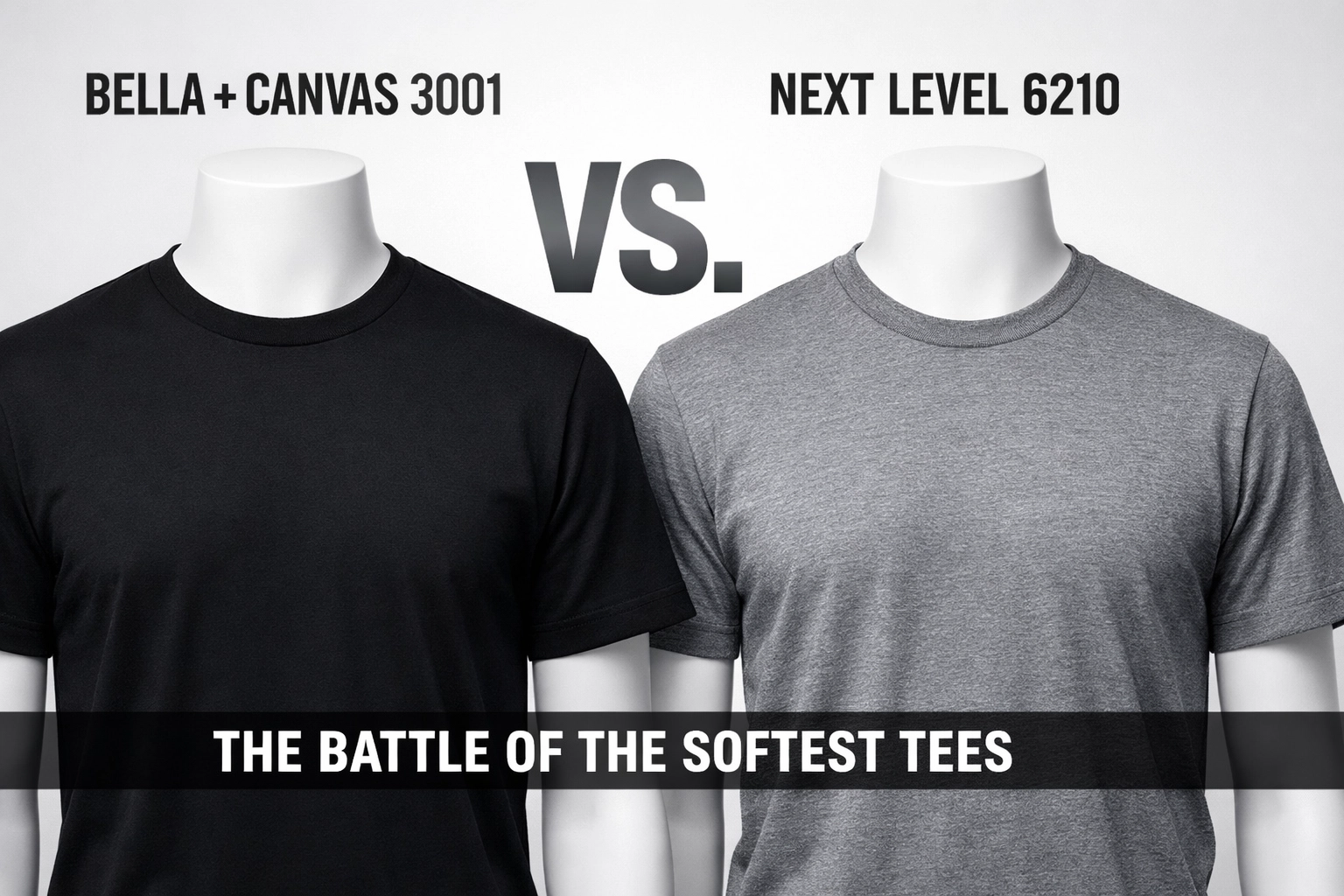 [HERO] Bella + Canvas 3001 vs. Next Level 6210: The Battle of the Softest Tees