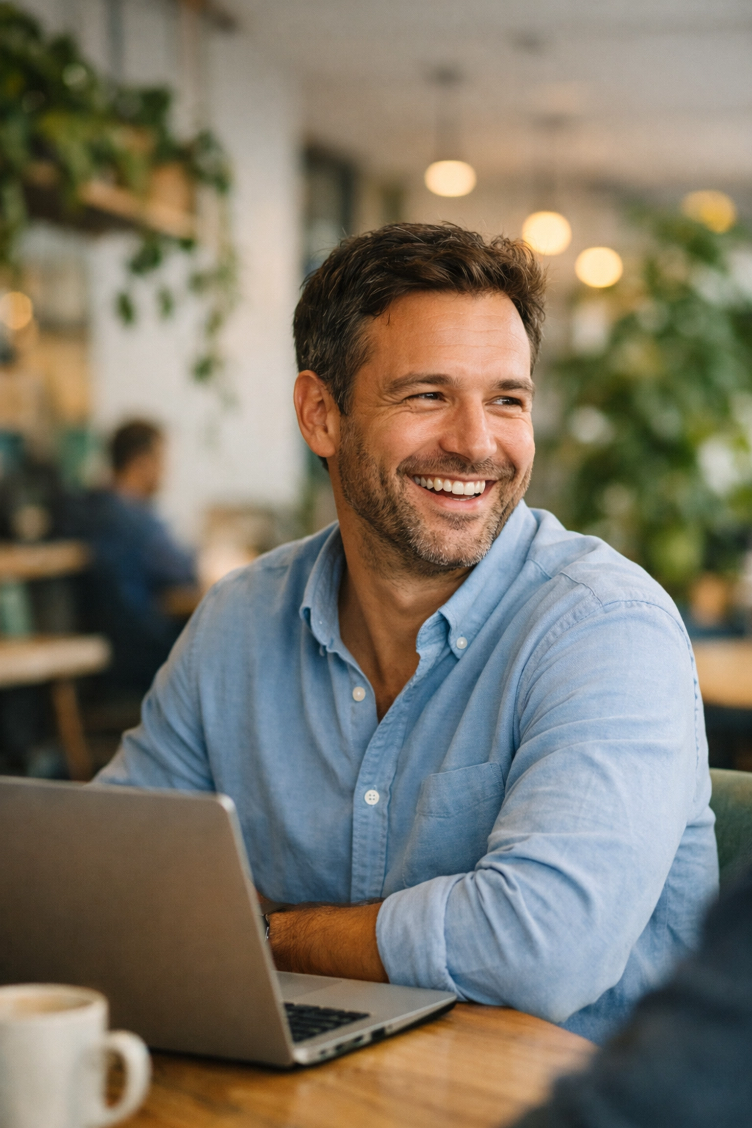 A professional enjoying workplace transformation and ROI through ServiceNow Agentic AI and automated workflows.