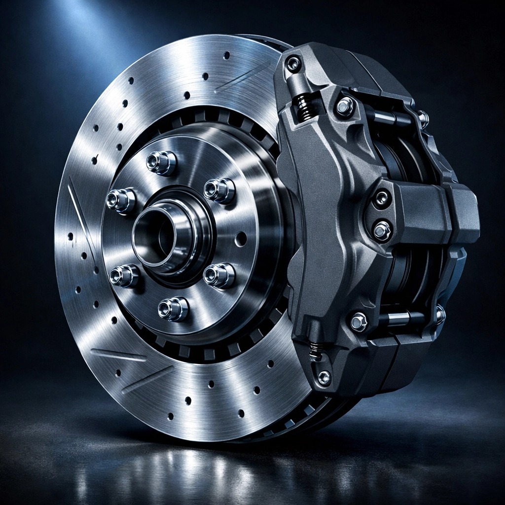 High-quality brake rotor and caliper assembly essential for safe stopping and brake repair in Alexandria.