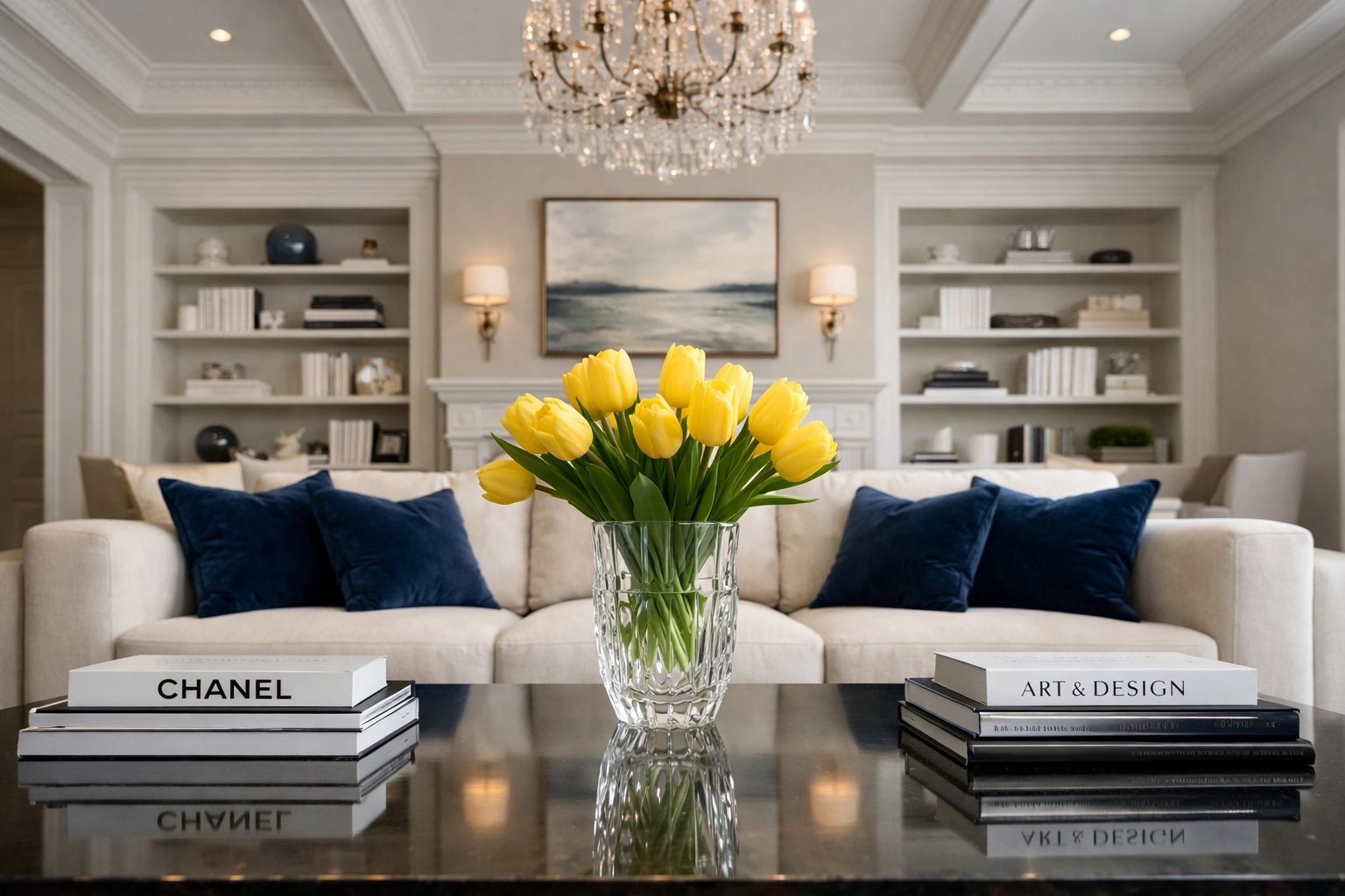 Meticulously maintained luxury living room in Concord showcasing professional cleaning results.