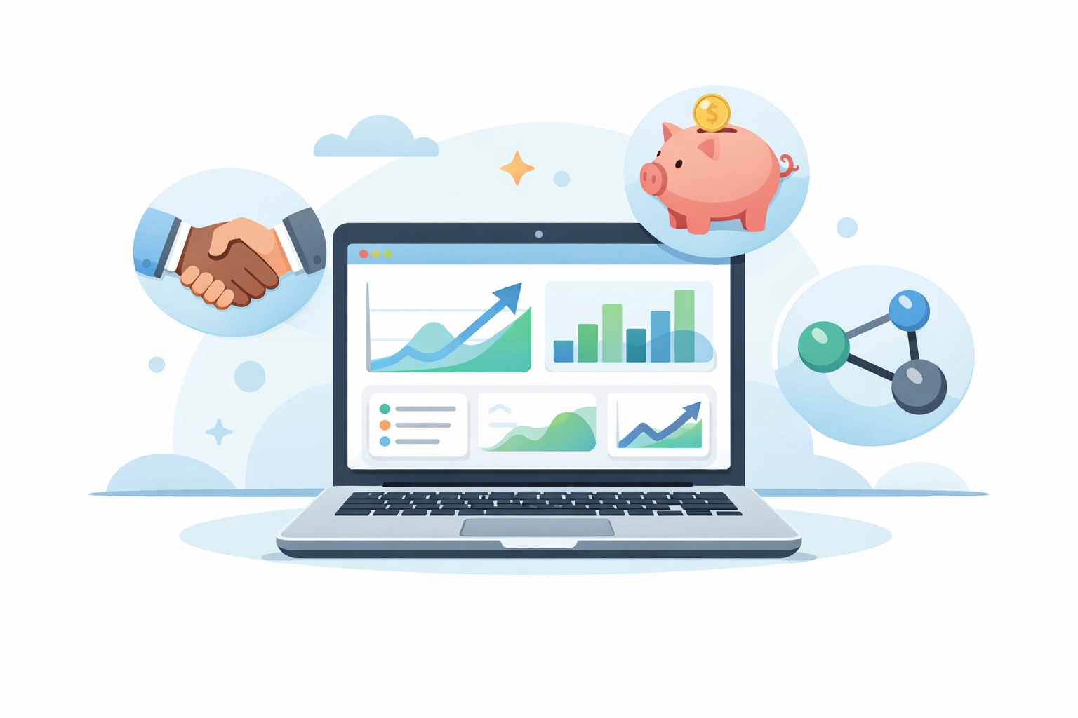 Self-serve programmatic advertising dashboard with data and performance metrics