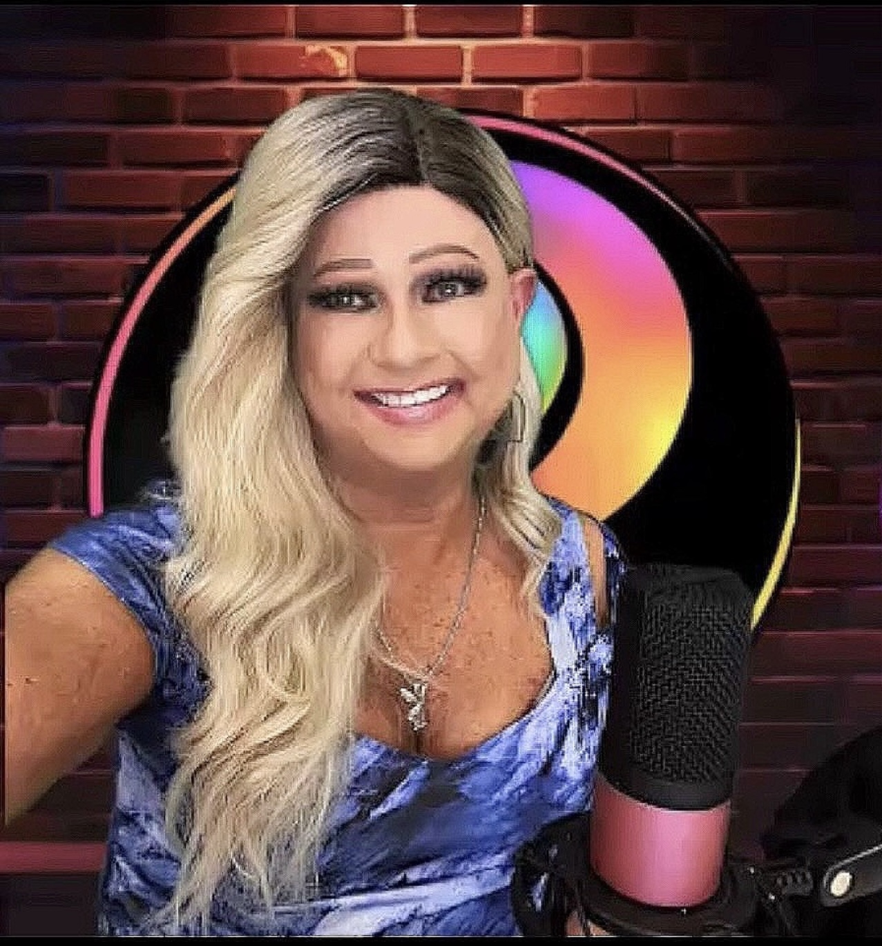 Maddie at recording setup