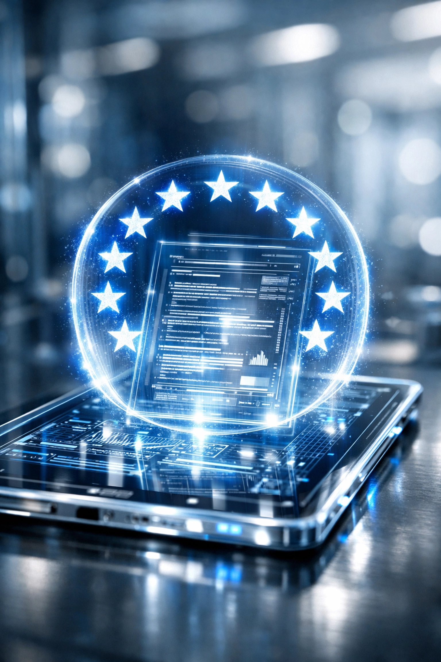 Digitales Siegel für rechtssichere AVV-Verträge und DSGVO-konformes Hosting von KI-Anwendungen in der EU.