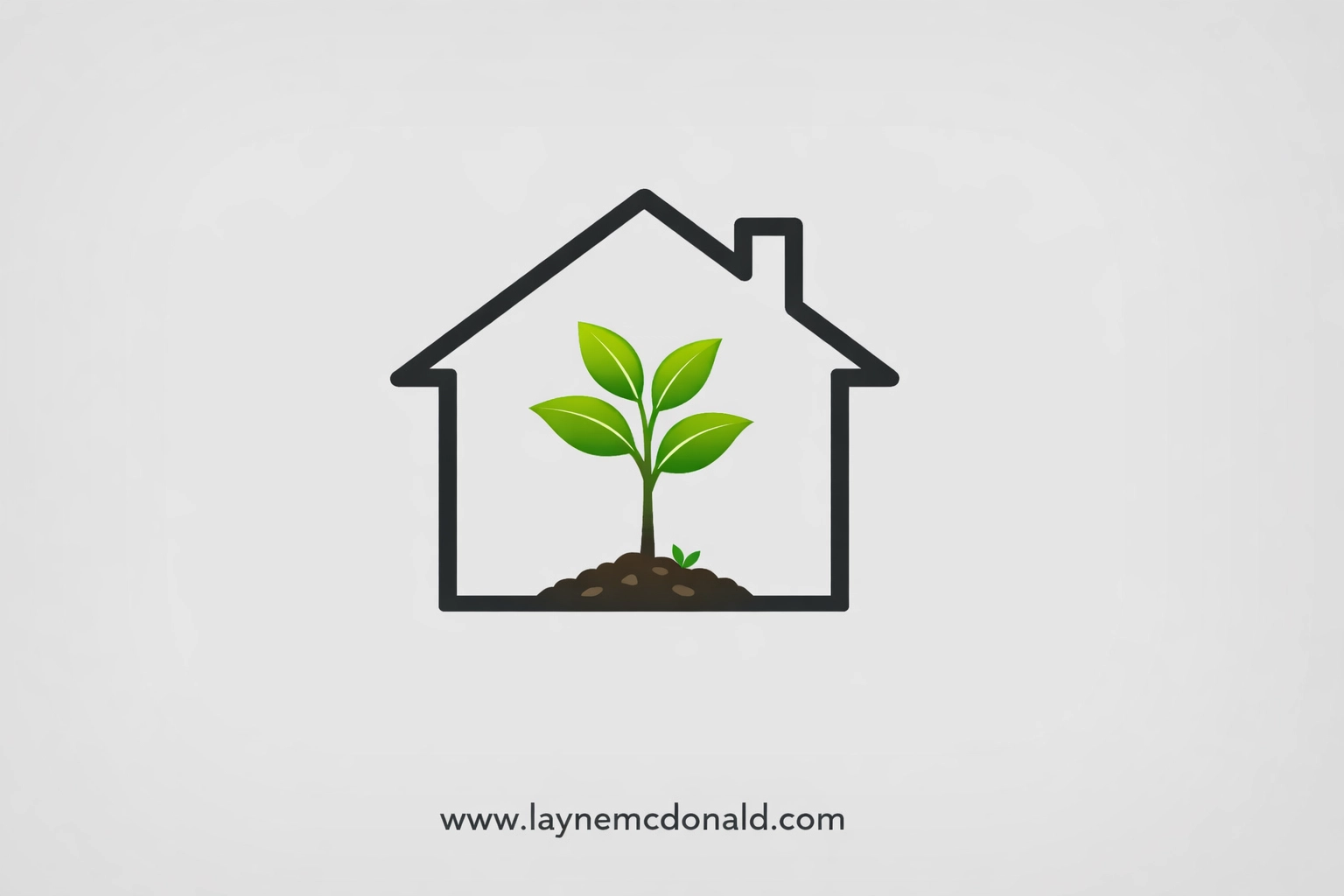 A growing plant inside a house outline representing the stewardship and protection of a child's digital life.