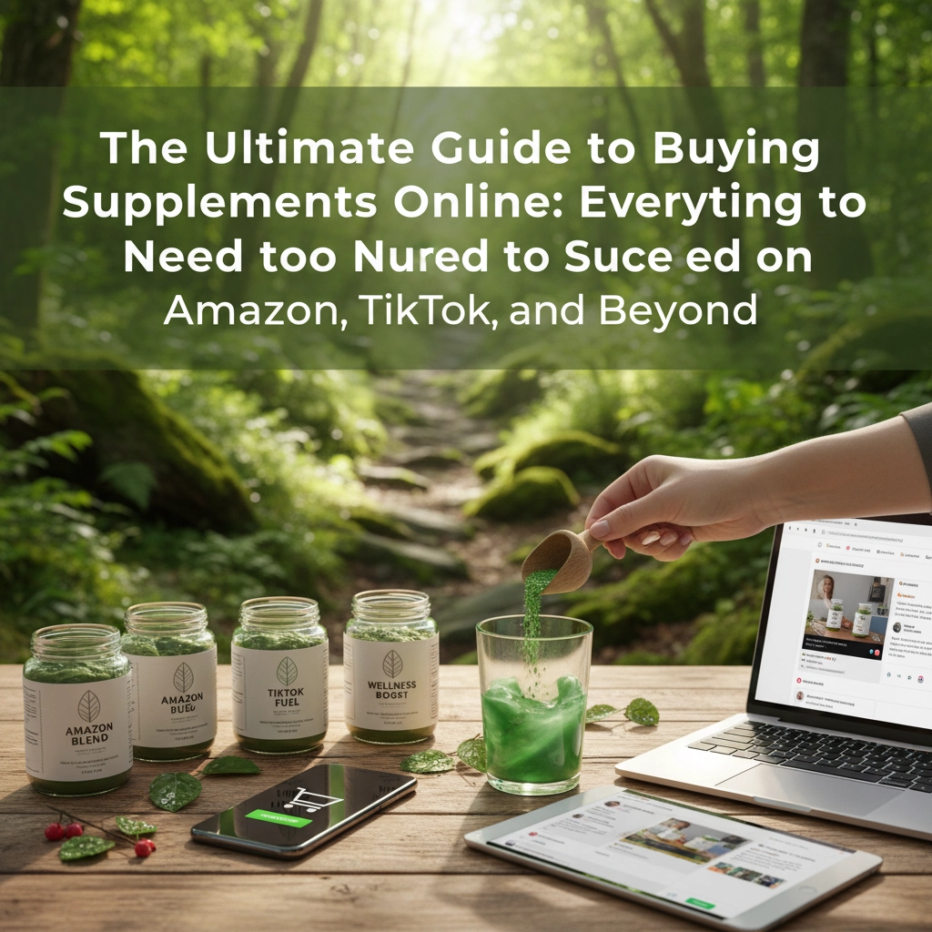 The Ultimate Guide to Buying Supplements Online: Everything You Need to Succeed on Amazon, TikTok, and Beyond