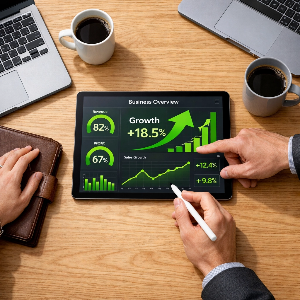 Business metrics displayed during a strategic ServiceNow implementation partner consulting session.