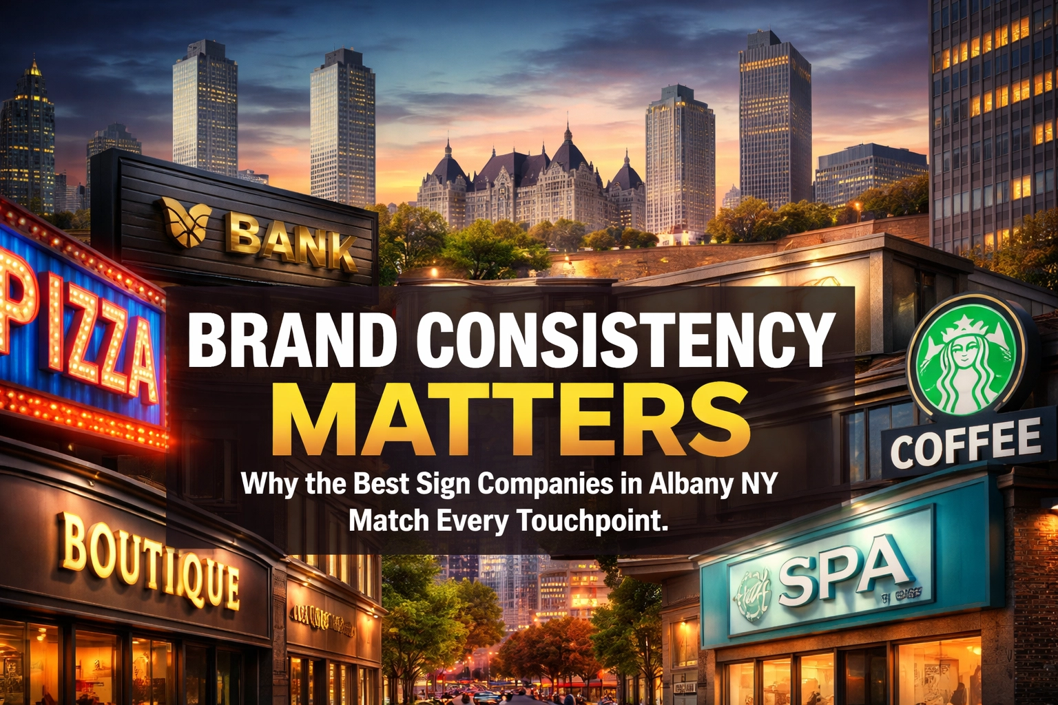[HERO] Brand Consistency Matters: Why the Best Sign Companies in Albany NY Match Every Touchpoint