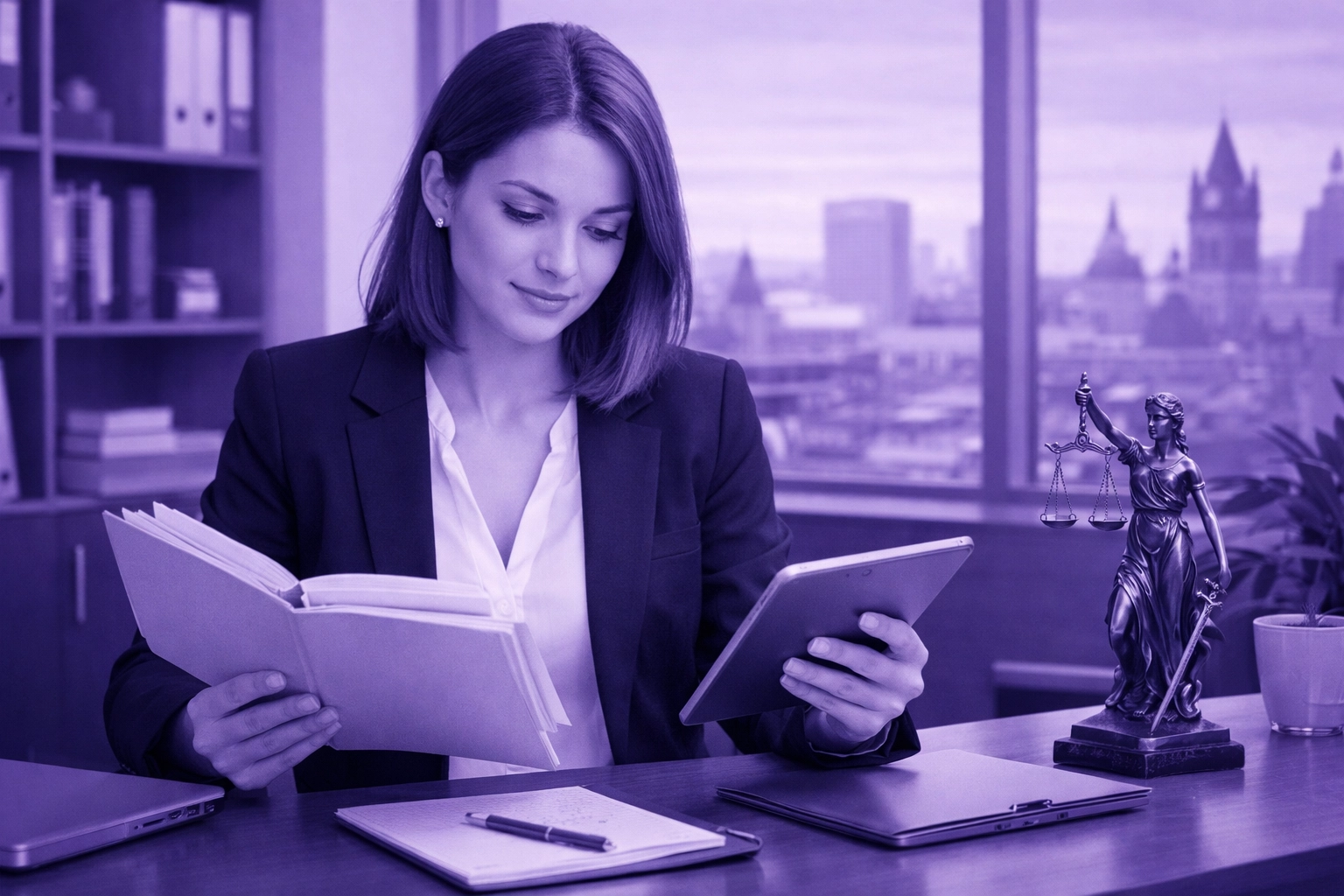 Legal professional in Manchester focusing on case work after implementing AI automation.