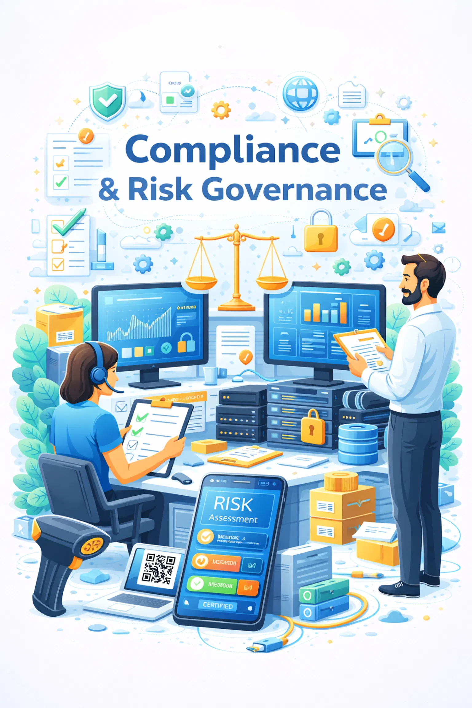 IT professionals assess compliance and risk management