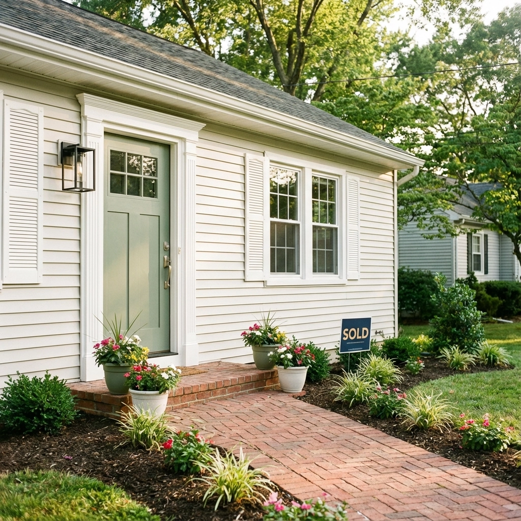 Staging and minor home improvements example for sellers in Burlington County NJ and Camden County NJ, South Jersey real estate