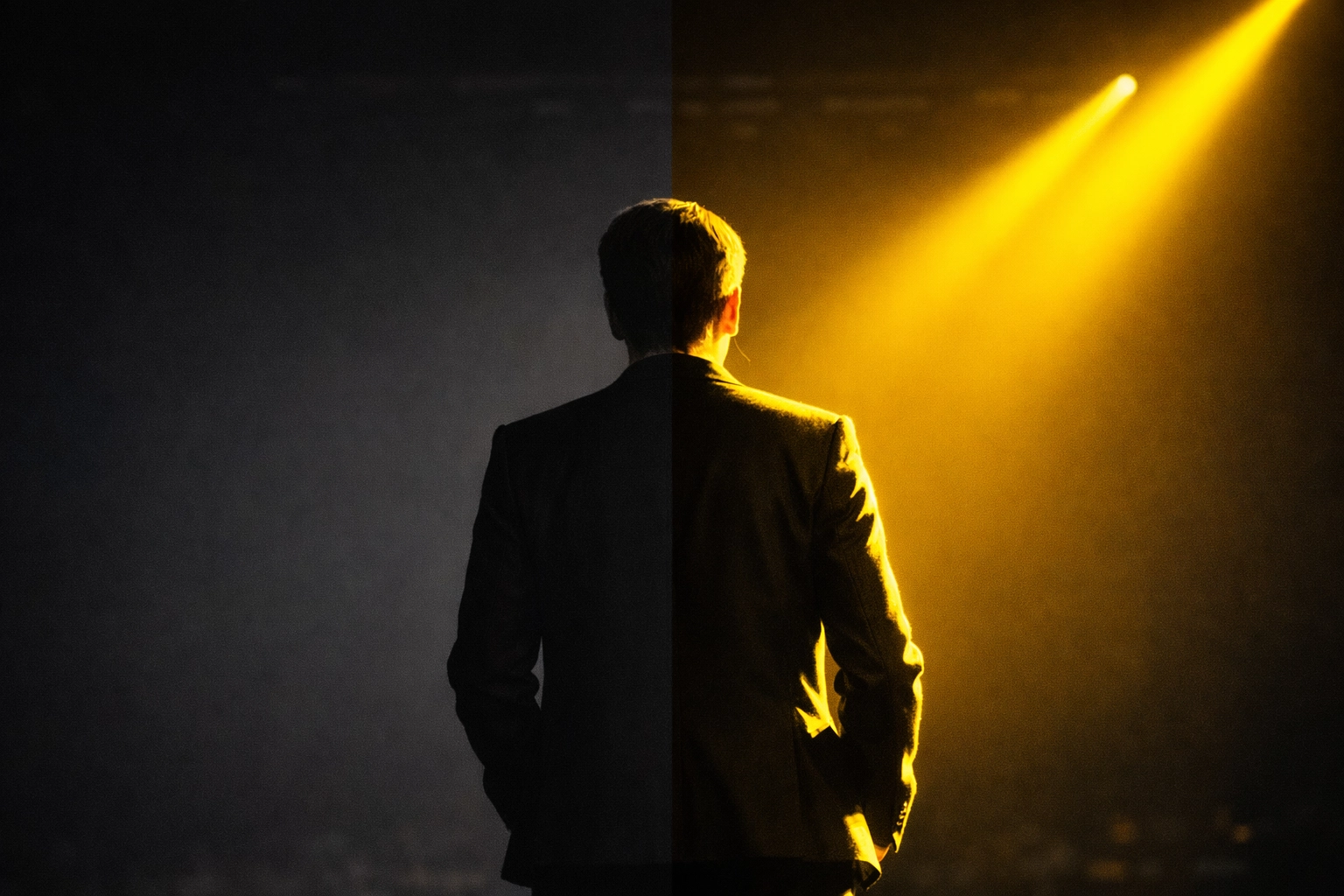 Comparison of flat stage lighting versus sculpted depth using professional backlighting.