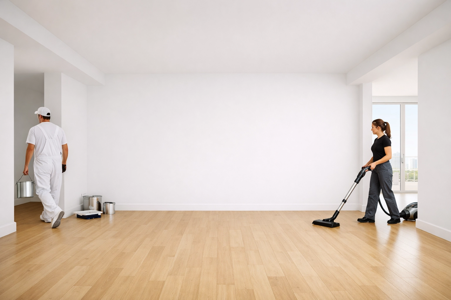 Coordinating painters and cleaners in a luxury apartment to ensure a fast make-ready timeline.