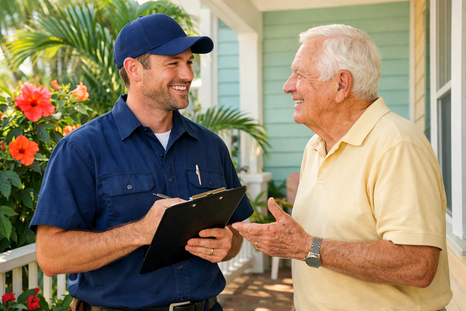 A trusted plumber in Venice, Florida, providing professional service and peace of mind to a local homeowner.